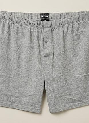 Мужские хлопковые трусы-боксеры migros essentials (размер xxl) — новые