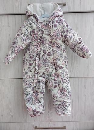 Брендовий комбінезон petit leams mini threads для дівчинки 6-9м демісезон єврозима
