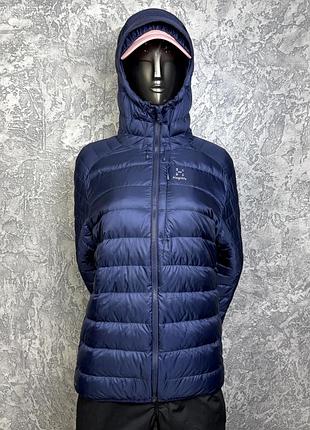 Haglofs water resistant куртка пуховик xl размер женская стеганая демисезонная синяя