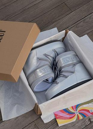 Moon boot  silver 10