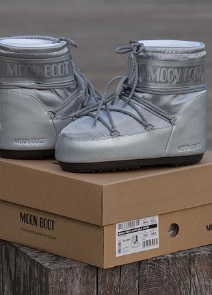 Moon boot  silver 9