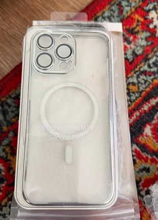Чохол nofeclet для iphone 14 plus/15 pro max/16 pro max прозорий 9