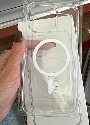 Чохол nofeclet для iphone 14 plus/15 pro max/16 pro max прозорий 5