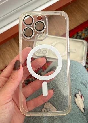 Чохол nofeclet для iphone 14 plus/15 pro max/16 pro max прозорий 7