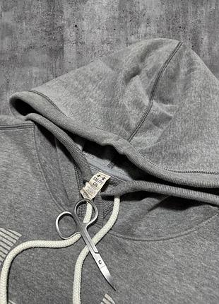 Кофта under armour оригінал сіра худі андер армор чоловіча толстовка кенгуру спорт база 3