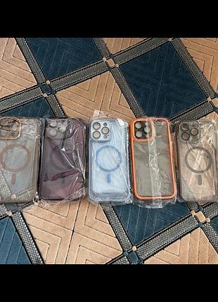 Чохол nofeclet для iphone 14 plus/15 pro max/16 pro max прозорий