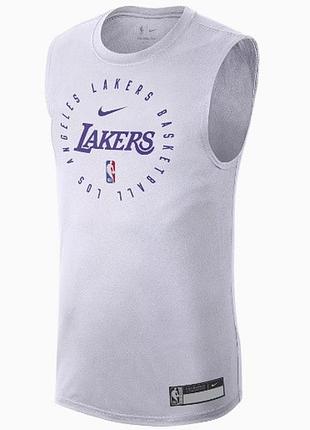 Майка nike dri-fit t-shirt lakers hf1964-100, белая