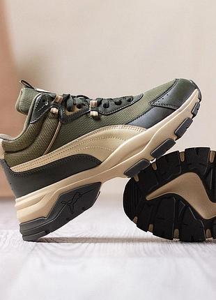 Черевики жіночі puma cassia via mid хакі, бежеві 38 (24.5 см)