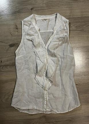 Сорочка massimo dutti лляна