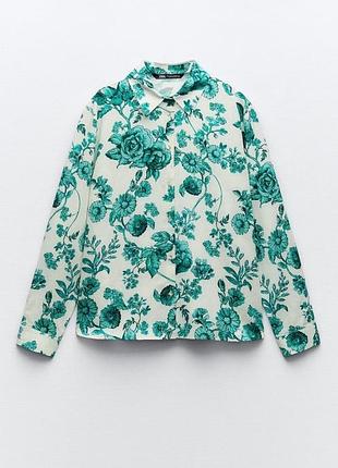 Лляна сорочка zara (р.s)