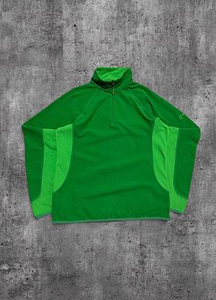 Кофта berghaus оригінал зелена вітровка бергхаус флісовий анорак колорблок аутдор салатова
