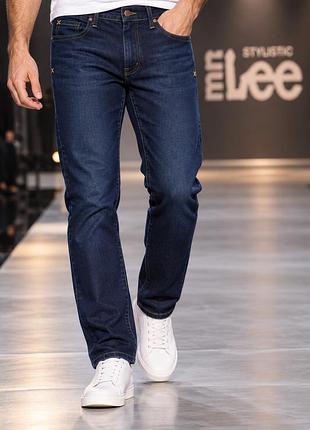 Джинси чоловічі stylistic mr. lee, темно-сині, розмір m (32), бавовна