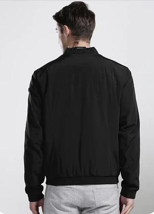 Boss green men black jomber solid water resistant куртка 3