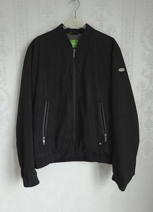 Boss green men black jomber solid water resistant куртка 4
