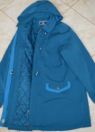 Брендовая утепленная куртка с капюшоном isle ewm синтепон большой размер этикетка5 фото
