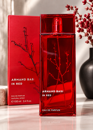 Парфюм женский armand basi in red eau de parfum 100 мл арманда баси и дрид арман басы Ід красный классный арман борман баси и рэд о где парфюм