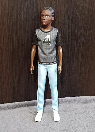 Кукла кен, африканец, barbie ken fashionistas № 130, mattel