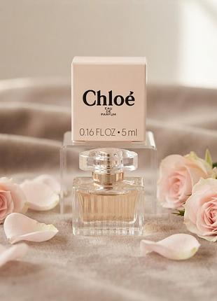 Женская парфюмированная вода chloé eau de parfum (миниатюра), 5 мл