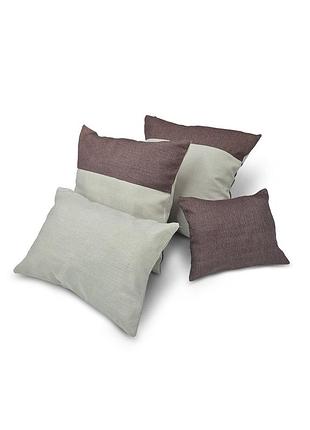 Комплект декоративних подушок lumelle minimalism, бежево-коричневий, 4 шт (п_0913)