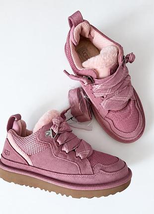 Черевики для підлітків ugg lowmel рожеві us3, us5