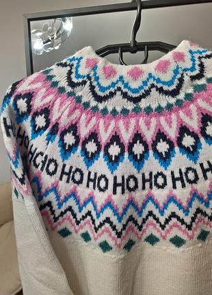 Кофта с красивым узором ho ho