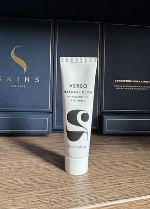 Крем для обличчя verso natural glow, bakuchiol & vitamin c, 10 ml