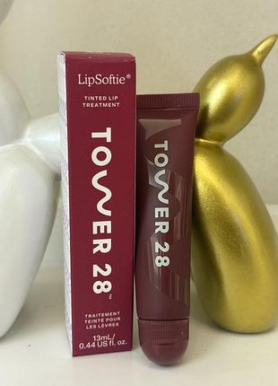 Пептидний бальзам блиск для губ tower 28 beauty tinted lip treatment lipsoftie