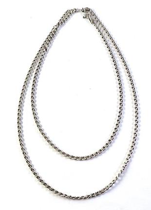 Серебряная цепочка. 925 проба. 62 см.