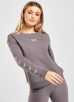 Світшот жіночий emporio armani сірий утеплений