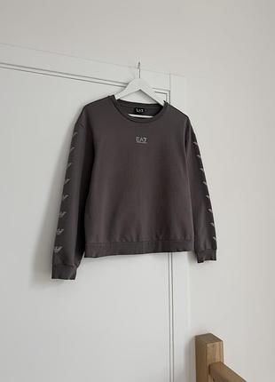 Світшот жіночий emporio armani сірий утеплений