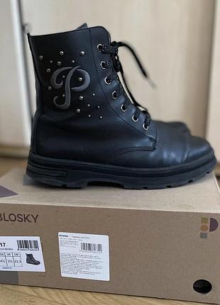 Черевики для дівчинки pablosky чорні, розмір 36, довжина устілки 23,5 см