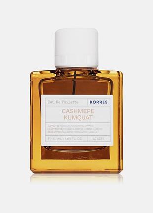 Туалетна вода korres cashmere kumquat 50 ml для жінок