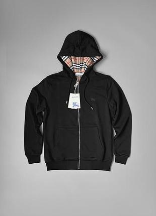 Чоловіче худі burberry v2 чорне демісезонне
