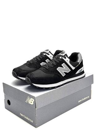 Чоловічі кросівки new balance 574 cordura black grey
