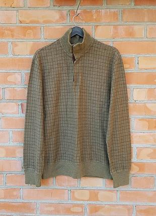 Ralph lauren polo plaidseed cotton sweater кофта оригінал (m)
