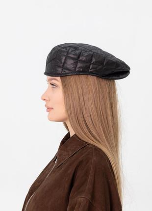Стьобаний картуз "хуліганка" d.hats чорного кольору