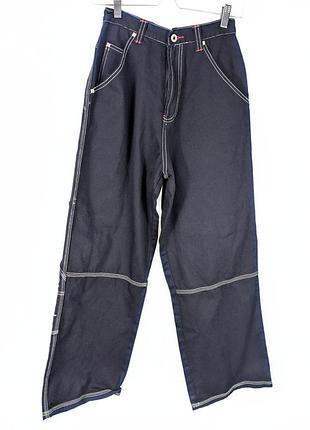 Джинси d-non denim skate board wear розмір 26w x 28l чорні вільного крою, як новий 450 ₴
