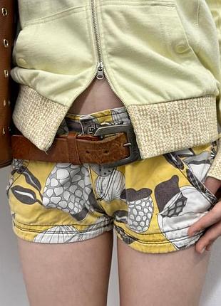 Miss sixty mini reia floral short low rise size 29 made in italy