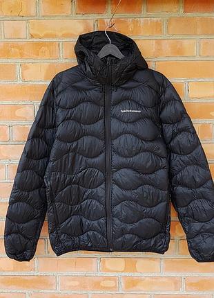 Peak performance helium down hooded jacket пуховик куртка оригінал (l)