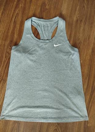 Майка жіноча nike dri-fit racerback сіра