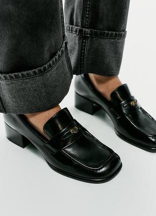 Оригінальні туфлі мокасини з нової колекції zara new original.