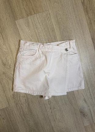 Спідниця шорти джинсова біла