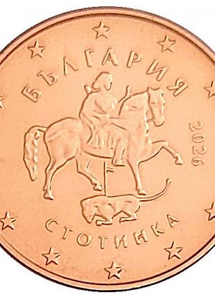 Болгария 1 евроцент 2026 сталь с медным покрытием, 2.3g, ø 16.25mm no4337