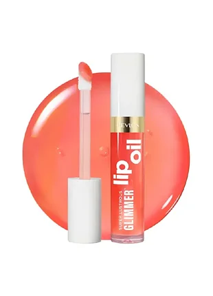 Сияющее масло для губ revlon super lustrous glimmer lip oil, тон 002 miss coral, 3.8 мл
​