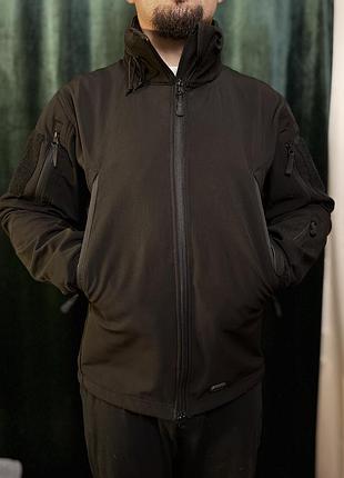 Куртка чоловіча m-tac softshell чорна
