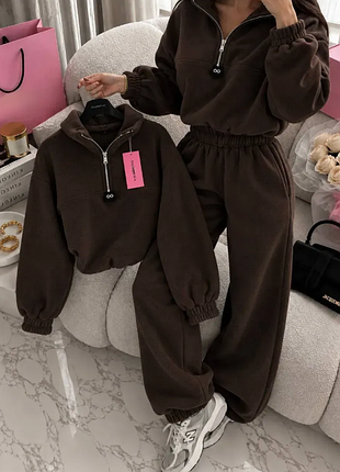 Костюм женский из турецкого двустороннего флиса 4 цвета  42-48 2plbeg1408-023vве