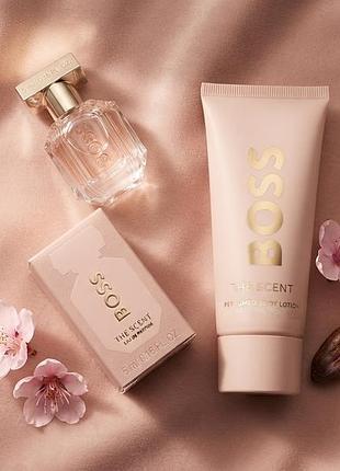 Набор hugo boss boss the scent for her (парфюмированная вода 5 мл + лосьон для тела 50 мл)