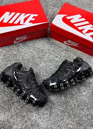 Кросівки чоловічі nike shox tl triple black чорні