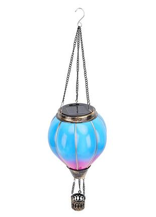 Підвісний сонячний ліхтар solar hot air balloon light декоративний металевий світильник у формі повітряної кулі
