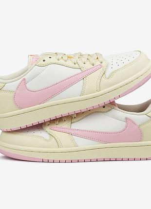 Jorgan 1 low x travis scott shy pink 5